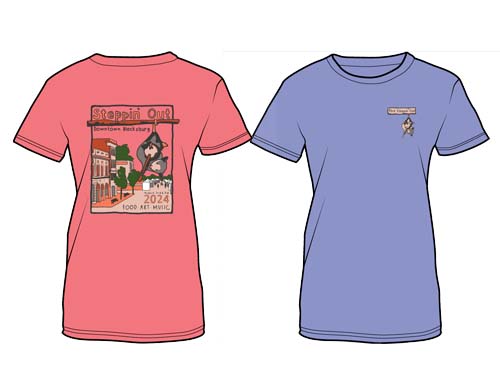 Women Steppin Out T-shirt Color Options