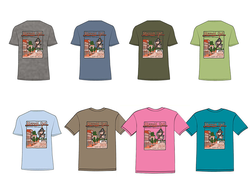 Adult Steppin Out T-shirt Color Options